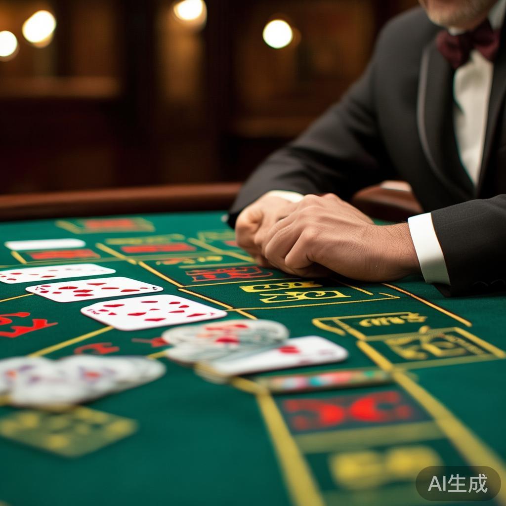 例如，某玩家在百家乐游戏中，采用了“庄闲轮流押注”